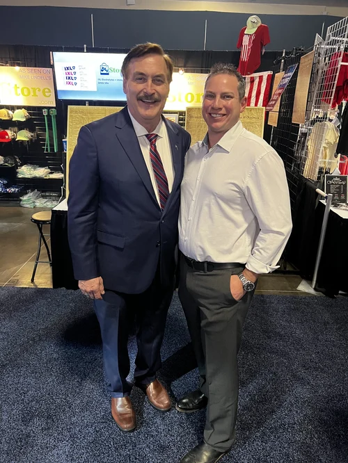Jeff Barnes with Mike Lindell